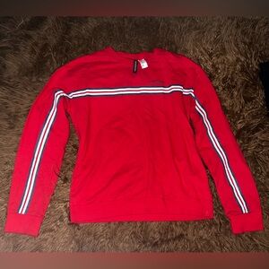 H&M Red Crew Neck Top